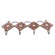 Brown And Yellow Wheel Flower Ceramic Tiles Hooks